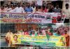 পেট্রোল ডিজেলের মুল্যবৃদ্ধির প্রতিবাদে দুর্গাপুরে তৃণমূলের মিছিল