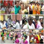 ব্যান্ড তাসা আদিবাসী নাচের উল্লাসে প্রার্থীদের মনোনয়ন পেশ