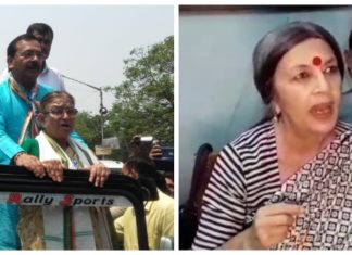 ভোটের প্রচারে দুর্গাপুরে অরুপ বিশ্বাস ও বৃন্দা কারাত