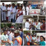 ট্রাফিক কর্মীদের পাশে বিবেকানন্দ প্রগতি সোসাইটি