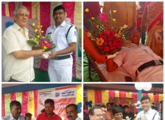 লক্ষ্যমাত্রা ছাড়িয়ে রক্তদান এনটিএস থানায়