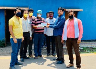 মুখ্যমন্ত্রীর ত্রাণ তহবিলে দান সাগরভাঙা ইউনাইটেড ক্লাবের