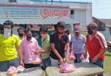 লক ডাউনে বন্ধ কাজ,অসহায় পরিবারগুলির পাশে আলাপ ক্লাব