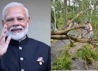 আম ফান বিধ্বস্থ বঙ্গ দর্শনে প্রধানমন্ত্রী