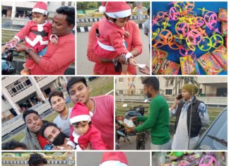 বড়দিন উপলক্ষ্যে ছোটোদের কেক ও খেলনা উপহার শুভকামনা ফাউন্ডেশনের