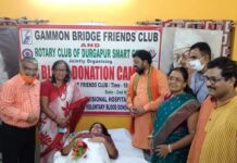 উৎসবের সময়ও রক্তদান কর্মসূচী দুর্গাপুরেে