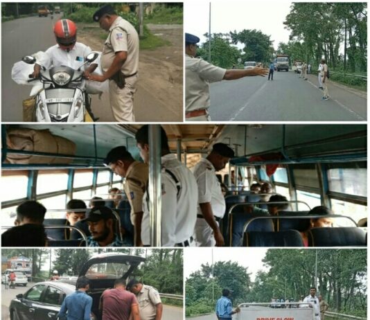স্বাধীনতা দিবসের প্রাক্কালে কোক ওভেন থানা এলাকায় শুরু নাকা চেকিং
