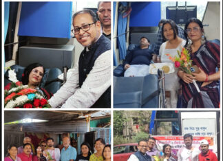 রক্তদান শিবিরের মাধ্যমে বিবাহ বার্ষিকী উদযাপন দম্পতির