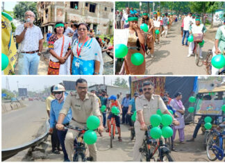 পরিবেশ রক্ষার আবেদন নিয়ে দুর্গাপুর জুড়ে একযোগে ১২ টি সাইকেল র্যালী