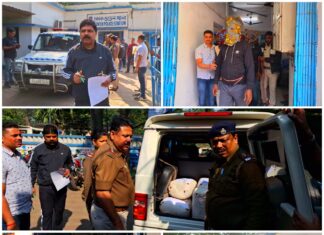 ১০ লক্ষ টাকার গাঁজাসহ ৪ দুস্কৃতিকে গ্রেফতার করল কোক ওভেন থানার পুলিশ