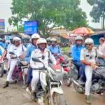 পথ নিরাপত্তা সপ্তাহে দুর্গাপুরে ট্রাফিক গার্ডের বাইক র্যালি