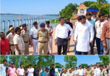 দামোদরের বিসর্জন ঘাট পরিদর্শনে প্রশাসনিক কর্তারা,বাড়তি নজরদারি নিরাপত্তায়